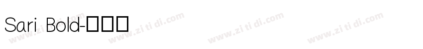 Sari Bold字体转换